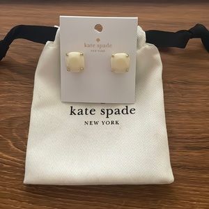 Kate Spade Enamel Gold Earrings